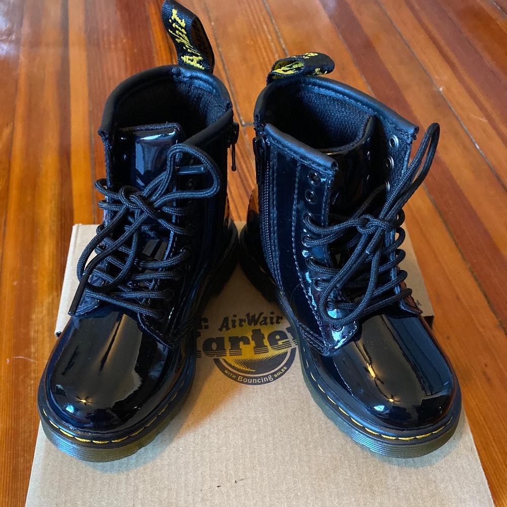 New Toddler Patent Doc Martens